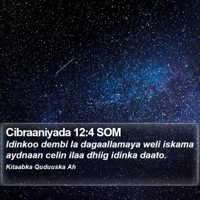 Cibraaniyada 12:4 SOM Bible Verse Image