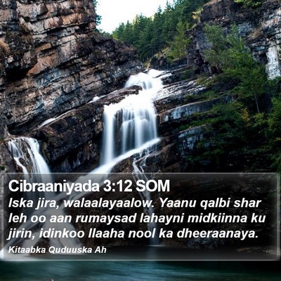 Cibraaniyada 3:12 SOM Bible Verse Image