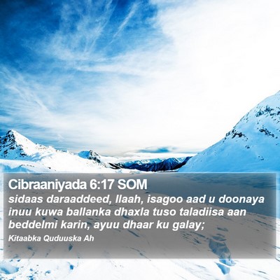 Cibraaniyada 6:17 SOM Bible Verse Image