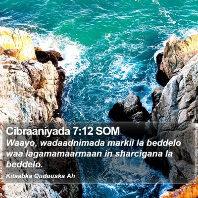 Cibraaniyada 7:12 SOM Bible Verse Image