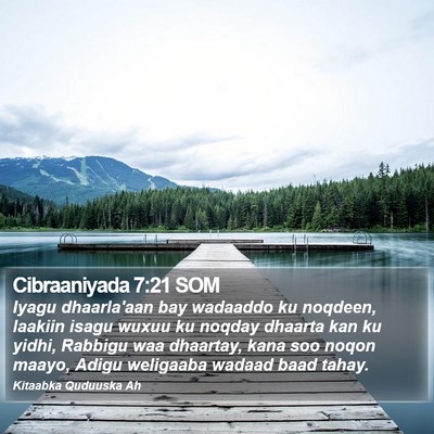Cibraaniyada 7:21 SOM Bible Verse Image