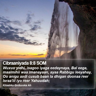 Cibraaniyada 8:8 SOM Bible Verse Image