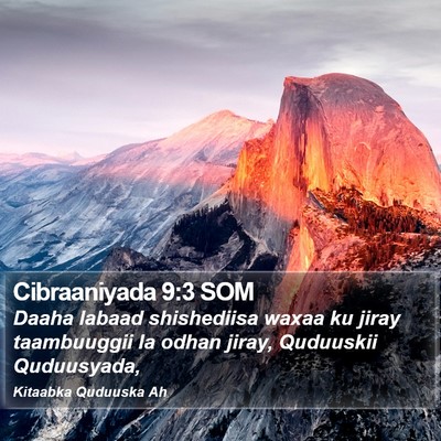 Cibraaniyada 9:3 SOM Bible Verse Image