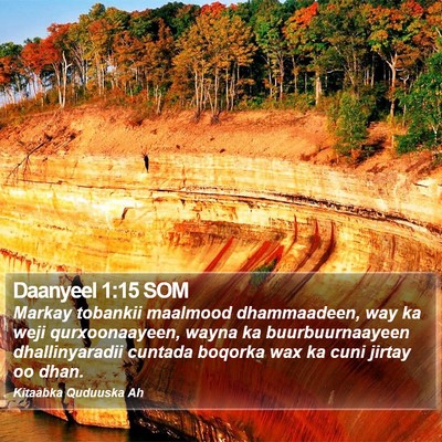 Daanyeel 1:15 SOM Bible Verse Image