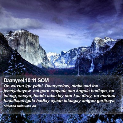 Daanyeel 10:11 SOM Bible Verse Image