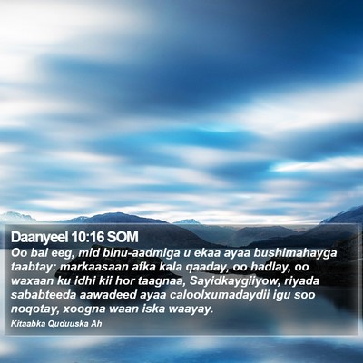 Daanyeel 10:16 SOM Bible Verse Image