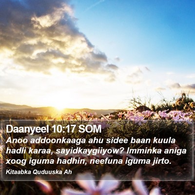 Daanyeel 10:17 SOM Bible Verse Image