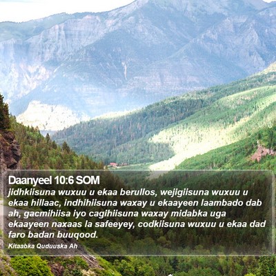Daanyeel 10:6 SOM Bible Verse Image