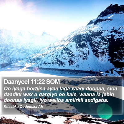 Daanyeel 11:22 SOM Bible Verse Image