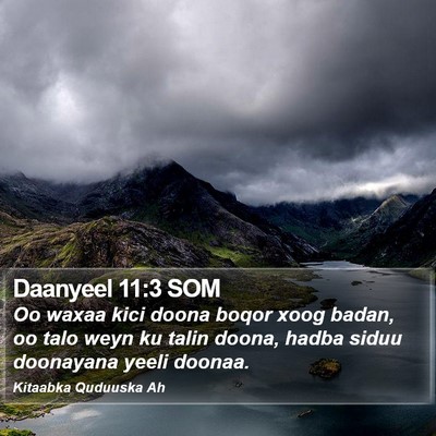 Daanyeel 11:3 SOM Bible Verse Image