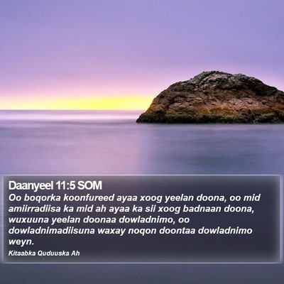 Daanyeel 11:5 SOM Bible Verse Image