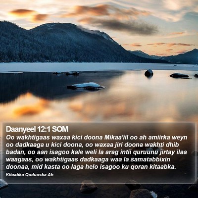 Daanyeel 12:1 SOM Bible Verse Image