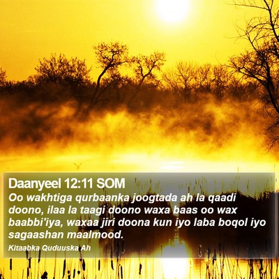 Daanyeel 12:11 SOM Bible Verse Image