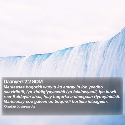 Daanyeel 2:2 SOM Bible Verse Image