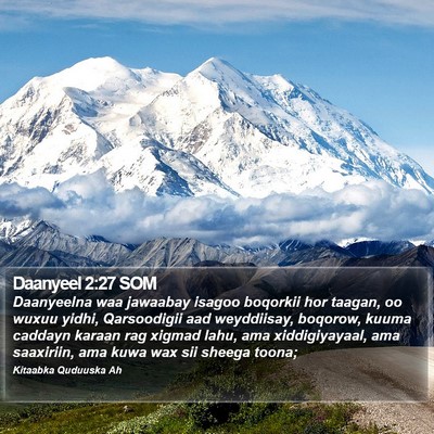 Daanyeel 2:27 SOM Bible Verse Image