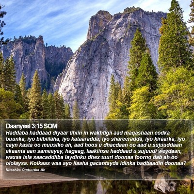Daanyeel 3:15 SOM Bible Verse Image