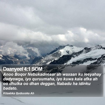 Daanyeel 4:1 SOM Bible Verse Image