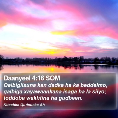 Daanyeel 4:16 SOM Bible Verse Image