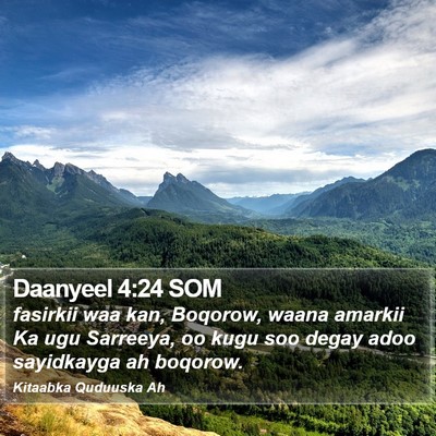 Daanyeel 4:24 SOM Bible Verse Image