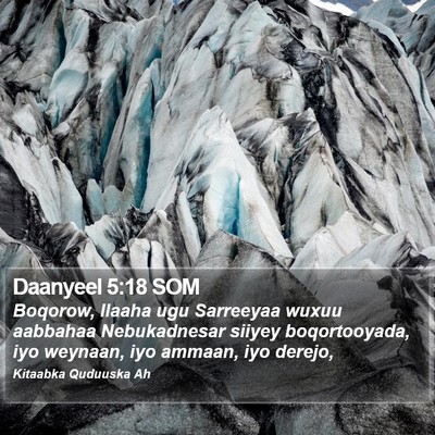 Daanyeel 5:18 SOM Bible Verse Image