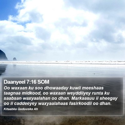 Daanyeel 7:16 SOM Bible Verse Image