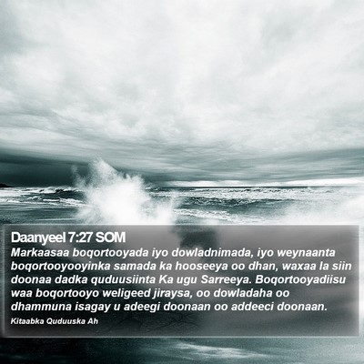 Daanyeel 7:27 SOM Bible Verse Image