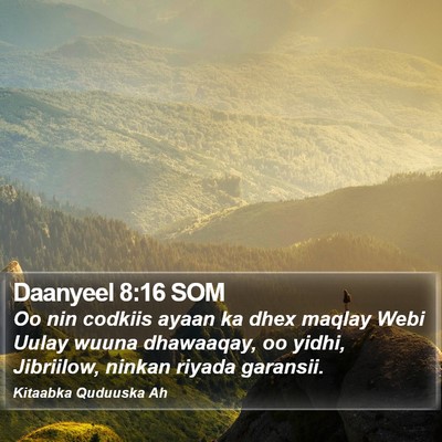 Daanyeel 8:16 SOM Bible Verse Image