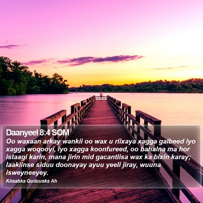 Daanyeel 8:4 SOM Bible Verse Image