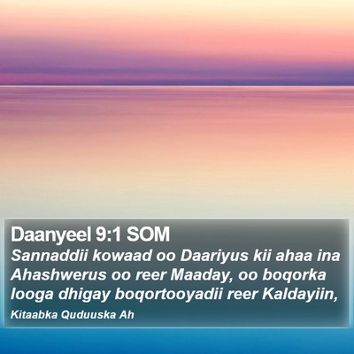 Daanyeel 9:1 SOM Bible Verse Image
