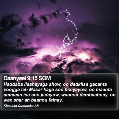 Daanyeel 9:15 SOM Bible Verse Image