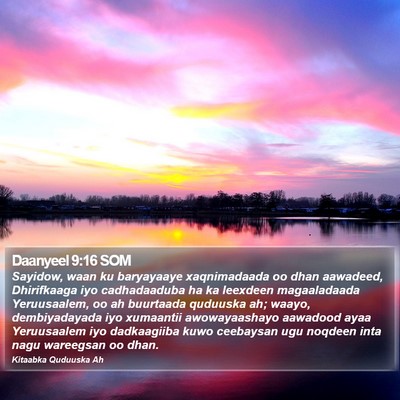 Daanyeel 9:16 SOM Bible Verse Image
