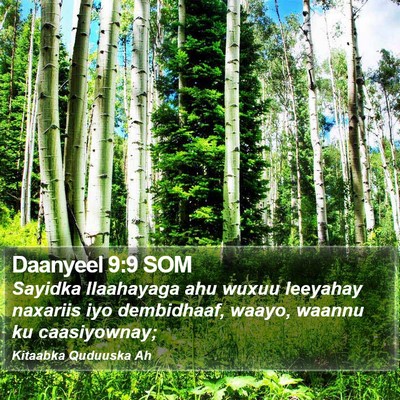 Daanyeel 9:9 SOM Bible Verse Image