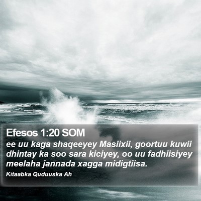 Efesos 1:20 SOM Bible Verse Image