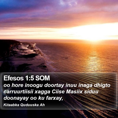 Efesos 1:5 SOM Bible Verse Image