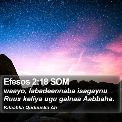 Efesos 2:18 SOM Bible Verse Image