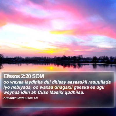 Efesos 2:20 SOM Bible Verse Image