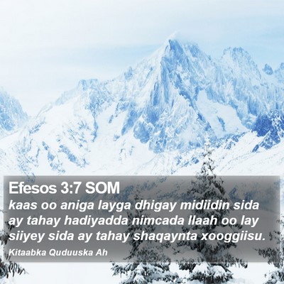 Efesos 3:7 SOM Bible Verse Image