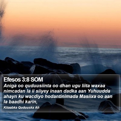 Efesos 3:8 SOM Bible Verse Image