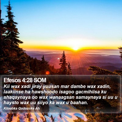 Efesos 4:28 SOM Bible Verse Image