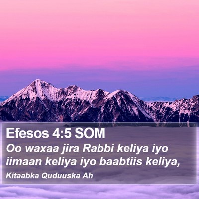 Efesos 4:5 SOM Bible Verse Image