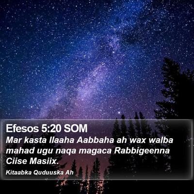 Efesos 5:20 SOM Bible Verse Image