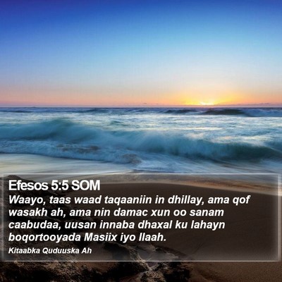 Efesos 5:5 SOM Bible Verse Image