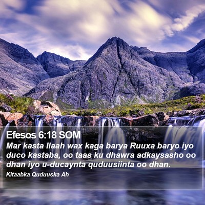 Efesos 6:18 SOM Bible Verse Image