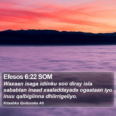 Efesos 6:22 SOM Bible Verse Image