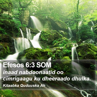Efesos 6:3 SOM Bible Verse Image