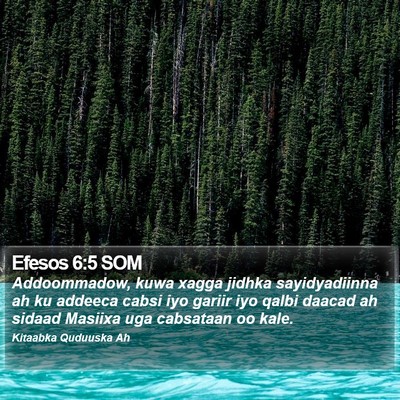 Efesos 6:5 SOM Bible Verse Image