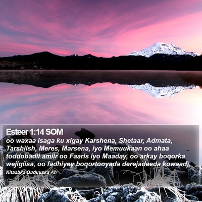 Esteer 1:14 SOM Bible Verse Image