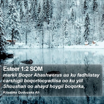 Esteer 1:2 SOM Bible Verse Image