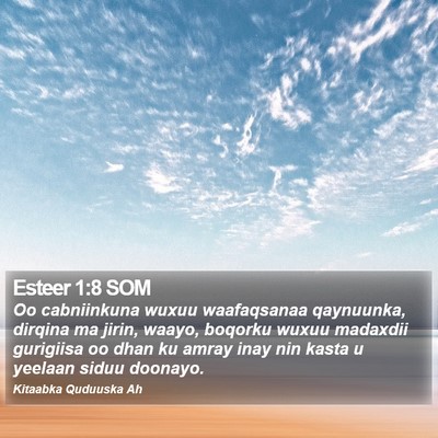 Esteer 1:8 SOM Bible Verse Image