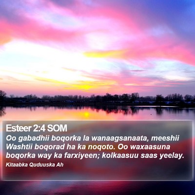 Esteer 2:4 SOM Bible Verse Image